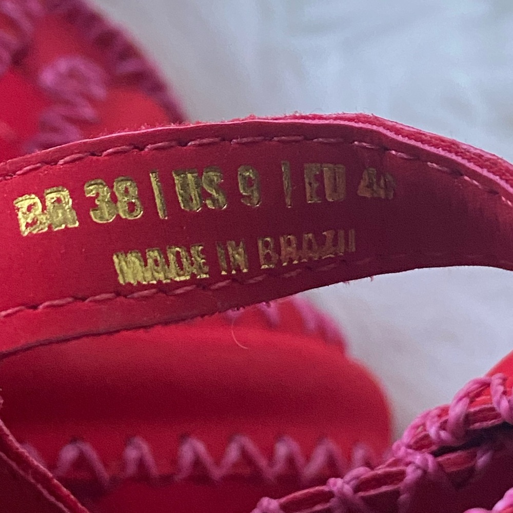 FARM Rio Red Zigzag Sandals - Picture 9 of 12